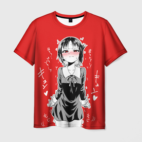 Мужская футболка 3D с принтом Госпожа Кагуя сердится бака , 100% полиэфир | прямой крой, круглый вырез горловины, длина до линии бедер | Тематика изображения на принте: ahegao | anime | chika | girl | kaguya | love is war kaguya sama | manga | sempai | senpai | аниме | госпожа кагуя | госпожа кагуя в любви как на войне | девочка | девушка | кагуя | манга | цундере | чика