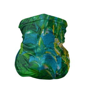 Бандана-труба 3D с принтом Я вижу в Петрозаводске, 100% полиэстер, ткань с особыми свойствами — Activecool | плотность 150‒180 г/м2; хорошо тянется, но сохраняет форму | абстрактный лес | абстракция | гуашь | зеленое море | зелень | краски | лес | мазки | художества | художник | я вижу