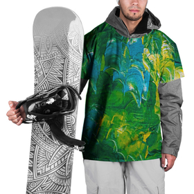 Накидка на куртку 3D с принтом Я вижу , 100% полиэстер |  | абстрактный лес | абстракция | гуашь | зеленое море | зелень | краски | лес | мазки | художества | художник | я вижу