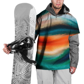 Накидка на куртку 3D с принтом Мозаичный абстрактный узор  в Курске, 100% полиэстер |  | Тематика изображения на принте: зеленый | мозаичная текстура | оранжевый | разноцветный | современный | узор