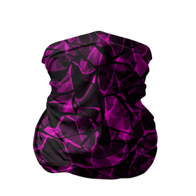 Бандана-труба 3D с принтом Абстрактный узор цвета фуксия в Белгороде, 100% полиэстер, ткань с особыми свойствами — Activecool | плотность 150‒180 г/м2; хорошо тянется, но сохраняет форму | детский | лиловый | молодежный | популярный | современный | темный лиловый | фуксия | черный и бордовый