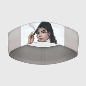 Повязка на голову 3D с принтом Майкл Джексон навсегда в Санкт-Петербурге,  |  | forever young | michael jackson | король | майкл джексон | поп музыка