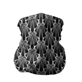 Бандана-труба 3D с принтом Узор Арт деко  в Белгороде, 100% полиэстер, ткань с особыми свойствами — Activecool | плотность 150‒180 г/м2; хорошо тянется, но сохраняет форму | абстрактный | арт деко | геометрический | деко | модный | популярный | современный | черно белый