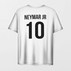 Мужская футболка 3D с принтом Неймар ПСЖ , 100% полиэфир | прямой крой, круглый вырез горловины, длина до линии бедер | neymar | psg | неймар | псж