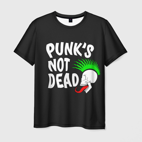 Мужская футболка 3D с принтом Веселый панк в Тюмени, 100% полиэфир | прямой крой, круглый вырез горловины, длина до линии бедер | alternative | music | punk | punks not dead | rock | альтернатива | музыка | панк | панки не умерают | панкс нот дэд | рок