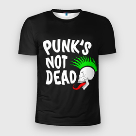 Мужская футболка 3D спортивная с принтом Веселый панк , 100% полиэстер с улучшенными характеристиками | приталенный силуэт, круглая горловина, широкие плечи, сужается к линии бедра | alternative | music | punk | punks not dead | rock | альтернатива | музыка | панк | панки не умерают | панкс нот дэд | рок