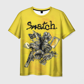 Мужская футболка 3D с принтом Большой куш. Snatch в Кировске, 100% полиэфир | прямой крой, круглый вырез горловины, длина до линии бедер | 2000 | snatch | большой куш | гай ричи | кино | фильм