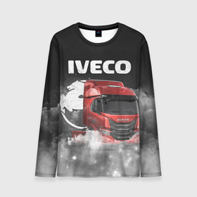 Мужской лонгслив 3D с принтом Iveco truck в Санкт-Петербурге, 100% полиэстер | длинные рукава, круглый вырез горловины, полуприлегающий силуэт | iveco | iveco truck | iveco грузовик | truck | trucks | грузовик | грузовики | дальнобои | дальнобой | дальнобойщик | ивеко | ивеко грузовик | фура | фуры