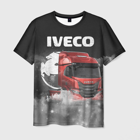 Мужская футболка 3D с принтом Iveco truck , 100% полиэфир | прямой крой, круглый вырез горловины, длина до линии бедер | iveco | iveco truck | iveco грузовик | truck | trucks | грузовик | грузовики | дальнобои | дальнобой | дальнобойщик | ивеко | ивеко грузовик | фура | фуры