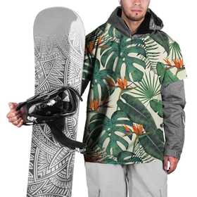 Накидка на куртку 3D с принтом Тропический паттерн в Белгороде, 100% полиэстер |  | Тематика изображения на принте: азия | акварель | акварельный | банановые листья | ботанический | винтажный | зеленый | иллюстрация | лес | летний | лето | монстера | оранжевый | отпуск | пальмовые листья | стрелиция | тропики