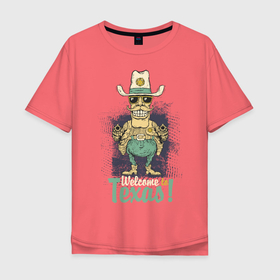 Мужская футболка хлопок Oversize с принтом Шериф  в Кировске, 100% хлопок | свободный крой, круглый ворот, “спинка” длиннее передней части | гранж | очки | пистолет | уличный стиль | усы | шериф | шляпа