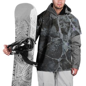 Накидка на куртку 3D с принтом Лунный камень в Кировске, 100% полиэстер |  | Тематика изображения на принте: art | бетон | булыжник | луна | текстура | трещина