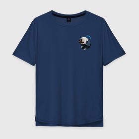 Мужская футболка хлопок Oversize с принтом Плачущий Синдзи в Петрозаводске, 100% хлопок | свободный крой, круглый ворот, “спинка” длиннее передней части | evangelion | евангелион | синдзи