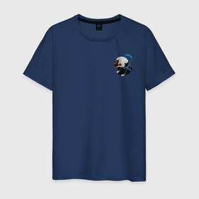 Мужская футболка хлопок с принтом Плачущий Синдзи в Екатеринбурге, 100% хлопок | прямой крой, круглый вырез горловины, длина до линии бедер, слегка спущенное плечо. | evangelion | евангелион | синдзи