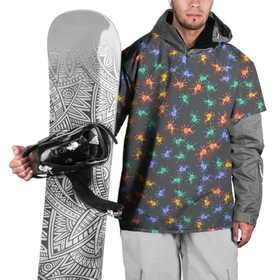 Накидка на куртку 3D с принтом Аксолотль паттерн в Новосибирске, 100% полиэстер |  | Тематика изображения на принте: аксолотль | земноводный | морские жители | морские обитатели | неотеническая личинка | орнамент | паттерн | разноцветный | серый | узор | хвостатый | цветной