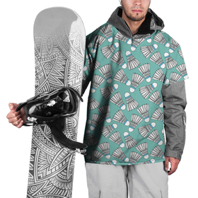 Накидка на куртку 3D с принтом Воланы на ментоловом в Петрозаводске, 100% полиэстер |  | Тематика изображения на принте: бадминтон | белый | воланы | ментоловый | минт | нежно зеленый | орнамент | паттерн | спорт | спортивное | узор | цвет тиффани