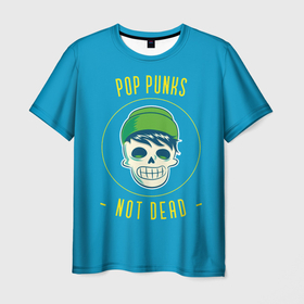 Мужская футболка 3D с принтом Pop punk fan в Белгороде, 100% полиэфир | прямой крой, круглый вырез горловины, длина до линии бедер | alternative | music | pop punk | punk | punks not dead | rock | альтернатива | музыка | панк | панки не умерают | панкс нот дэд | поп панк | рок