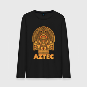 Мужской лонгслив хлопок с принтом Aztec Ацтеки в Тюмени, 100% хлопок |  | Тематика изображения на принте: ацтеки | ацтекская империя | индеец | индейцы | символ | фигурка