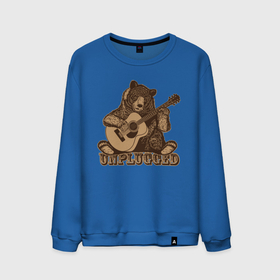Мужской свитшот хлопок с принтом Медведь играет на гитаре в Кировске, 100% хлопок |  | гитара | медведь | медвежонок | миша | мишка | музыкант