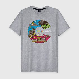 Мужская футболка хлопок Slim с принтом Путешествие Colorful в Екатеринбурге, 92% хлопок, 8% лайкра | приталенный силуэт, круглый вырез ворота, длина до линии бедра, короткий рукав | colorful | мир | путешествие | туризм | турист
