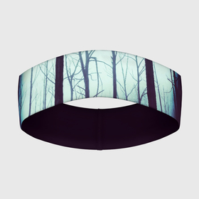 Повязка на голову 3D с принтом ЖУТКИЙ ЛЕС в Петрозаводске,  |  | деревья | жуть | лес | ночь | облака | силуэт | тень