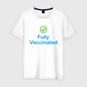 Мужская футболка хлопок с принтом Полная вакцинация в Санкт-Петербурге, 100% хлопок | прямой крой, круглый вырез горловины, длина до линии бедер, слегка спущенное плечо. | coronavirus | covid19 | virus | вакцина | вакцинация | вирус | грипп | заражение | здоровье | иммунитет | инфекция | карантин | корона | коронавирус | маска | пандемия | прививка | самоизоляция | спутник