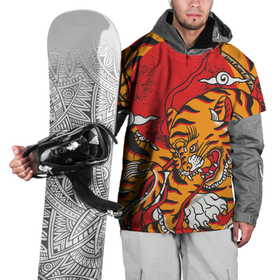 Накидка на куртку 3D с принтом Год тигра в Санкт-Петербурге, 100% полиэстер |  | Тематика изображения на принте: год  тигра | дикий | звери | кошки | полосы | тигр | тигровые мотивы | хищник