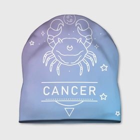 Шапка 3D с принтом Знак Рак в Курске, 100% полиэстер | универсальный размер, печать по всей поверхности изделия | zodiac | гороскоп | знак | зодиак | рак | созвездие