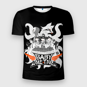 Мужская футболка 3D спортивная с принтом Команда Метал Крошек в Белгороде, 100% полиэстер с улучшенными характеристиками | приталенный силуэт, круглая горловина, широкие плечи, сужается к линии бедра | alternative | baby metal | babymetal | metall | music | rock | альтернатива | каваий метал | металл | моа кикути | музыка | рок | судзука накамото | юи мидзуно