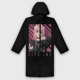 Дождевик унисекс 3D с принтом Zero Two в квадрате в городе Новоалтайск,  |  | darling | darling in the franxx | zero two | вайфу | зеро ту | код 002 | любимый во франксе | франкс