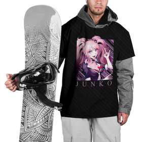 Накидка на куртку 3D с принтом Джунко Эношима в квадрате , 100% полиэстер |  | danganronpa | enoshima | enoshima junko | junko | monokuma | аниме | данганронпа | джунко | джунко эношима | злодейка | монокума | эношима