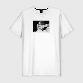 Мужская футболка хлопок Slim с принтом MAFIA 1 в Курске, 92% хлопок, 8% лайкра | приталенный силуэт, круглый вырез ворота, длина до линии бедра, короткий рукав | art | bts | rm | кореец | парень | рисунок | рм