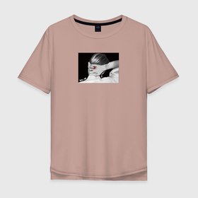 Мужская футболка хлопок Oversize с принтом MAFIA 1 в Белгороде, 100% хлопок | свободный крой, круглый ворот, “спинка” длиннее передней части | art | bts | rm | кореец | парень | рисунок | рм