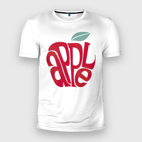 Мужская футболка 3D спортивная с принтом Красное яблочко в Белгороде, 100% полиэстер с улучшенными характеристиками | приталенный силуэт, круглая горловина, широкие плечи, сужается к линии бедра | Тематика изображения на принте: apple | red apple | красное яблоко | фруктовое | фруктовый | фрукты | яблоко | яблони | яблоня