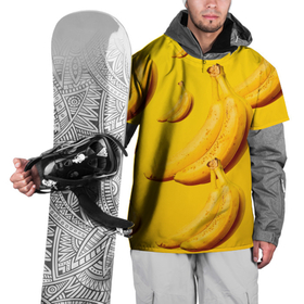 Накидка на куртку 3D с принтом Банановый рай в Екатеринбурге, 100% полиэстер |  | Тематика изображения на принте: банановый | бананы | желтый | кожура | фрукты