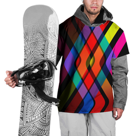 Накидка на куртку 3D с принтом Симметрия красок в Екатеринбурге, 100% полиэстер |  | Тематика изображения на принте: арт | красочность | прямоугольник | симметрия | цвета