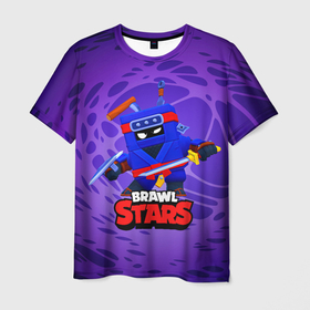 Мужская футболка 3D с принтом Ninja Ash Brawl Stars Эш  в Белгороде, 100% полиэфир | прямой крой, круглый вырез горловины, длина до линии бедер | ash | brawl | brawl stars | brawlstars | brawl_stars | аш | бравл | бравлстарс | эш