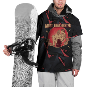Накидка на куртку 3D с принтом MUAY THAI FIGHTER в Кировске, 100% полиэстер |  | Тематика изображения на принте: fighter | muay thai | боец | драки | карате | муай тай | мутай