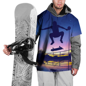 Накидка на куртку 3D с принтом Skateboarding в Белгороде, 100% полиэстер |  | Тематика изображения на принте: board | man | skate | skateboard | skateboarder | skateboarding | sport | street | sunset | доска | закат | скейт | скейтборд | скейтбординг | скейтбордист | спорт | улица | человек