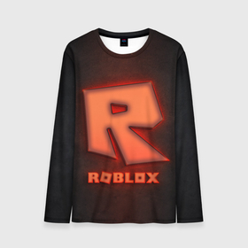 Мужской лонгслив 3D с принтом ROBLOX NEON RED в Санкт-Петербурге, 100% полиэстер | длинные рукава, круглый вырез горловины, полуприлегающий силуэт | neon | roblox | игра | компьютерная игра | логотип | неон | онлайн | онлайн игра | роблакс | роблокс