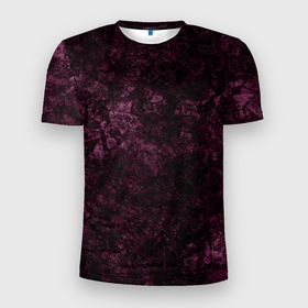 Мужская футболка 3D спортивная с принтом Мраморная текстура камня , 100% полиэстер с улучшенными характеристиками | приталенный силуэт, круглая горловина, широкие плечи, сужается к линии бедра | абстрактный | бархатный | бордовый | камень | модный | мрамор | пурпурный | современный узор