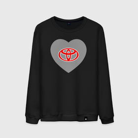 Мужской свитшот хлопок с принтом Тойота - Сердечко в Екатеринбурге, 100% хлопок |  | auto | camry | corolla | cruiser | land | logo | moto | rav | supra | toyota | авенсис | авто | автомобиль | камри | королла | крузер | ленд | лого | логотип | логотипы | марка | мото | рав | сердечко | сердце | символ | тойота | шильдик