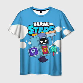 Мужская футболка 3D с принтом Ash Brawl Stars Эш  в Петрозаводске, 100% полиэфир | прямой крой, круглый вырез горловины, длина до линии бедер | ash | brawl | brawl stars | brawlstars | brawl_stars | аш | бравл | бравлстарс | эш