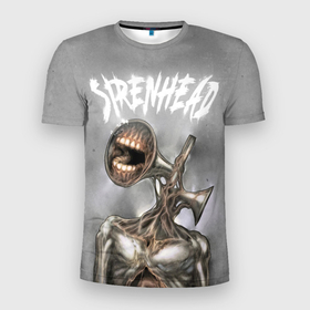 Мужская футболка 3D спортивная с принтом White Siren Head , 100% полиэстер с улучшенными характеристиками | приталенный силуэт, круглая горловина, широкие плечи, сужается к линии бедра | games | monster | siren head | игры | лес | монстр | сирена | сиреноголовый | страшилка | ужастик | хоррор