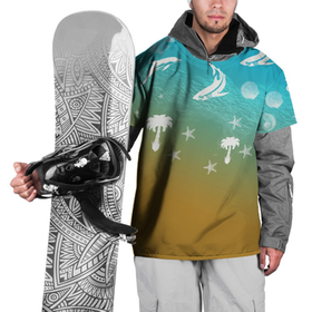 Накидка на куртку 3D с принтом Морское ассорти в Тюмени, 100% полиэстер |  | Тематика изображения на принте: акулы | волна | дельфины | море | морепродукты | морские животные | морской | пальмы | песок | ракушки | рыбы
