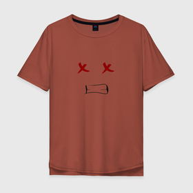 Мужская футболка хлопок Oversize с принтом До безумия весело FCS в Санкт-Петербурге, 100% хлопок | свободный крой, круглый ворот, “спинка” длиннее передней части | fcs | tik tok | весело | мимика | смайлик | тик ток | улыбка