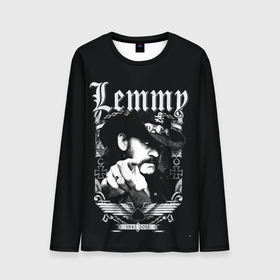 Мужской лонгслив 3D с принтом RIP Lemmy , 100% полиэстер | длинные рукава, круглый вырез горловины, полуприлегающий силуэт | alternative | metall | motorhead | music | rock | альтернатива | лемми | металл | моторхед | моторхэд | музыка | рок