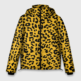 Мужская зимняя куртка 3D с принтом Леопард желтый в Новосибирске, верх — 100% полиэстер; подкладка — 100% полиэстер; утеплитель — 100% полиэстер | длина ниже бедра, свободный силуэт Оверсайз. Есть воротник-стойка, отстегивающийся капюшон и ветрозащитная планка. 

Боковые карманы с листочкой на кнопках и внутренний карман на молнии. | animal | texture | леопард | паттерн леопарда | текстура | текстура леопарда | тренд