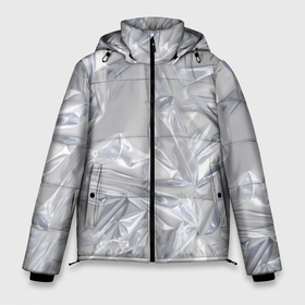 Мужская зимняя куртка 3D с принтом Голографичная фольга в Тюмени, верх — 100% полиэстер; подкладка — 100% полиэстер; утеплитель — 100% полиэстер | длина ниже бедра, свободный силуэт Оверсайз. Есть воротник-стойка, отстегивающийся капюшон и ветрозащитная планка. 

Боковые карманы с листочкой на кнопках и внутренний карман на молнии. | Тематика изображения на принте: голографическая | голография | метал | паттерн | текстура | текстура метала | тренд | фольга