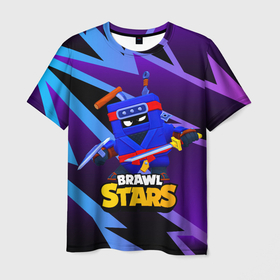 Мужская футболка 3D с принтом Ash Brawl Stars Эш  в Белгороде, 100% полиэфир | прямой крой, круглый вырез горловины, длина до линии бедер | Тематика изображения на принте: ash | brawl | brawl stars | brawlstars | brawl_stars | аш | бравл | бравлстарс | эш